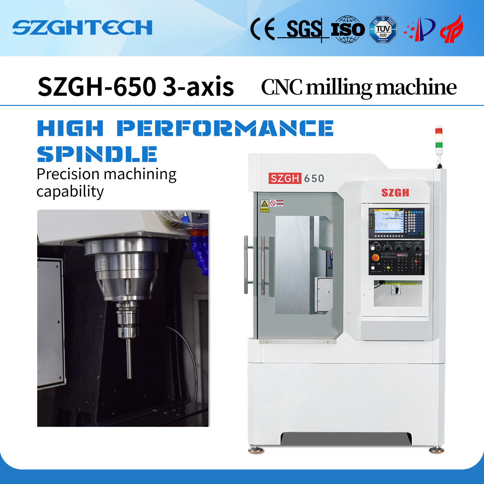 Brand-new upgrade,SZGH-650 milling machine is launched with a new look!