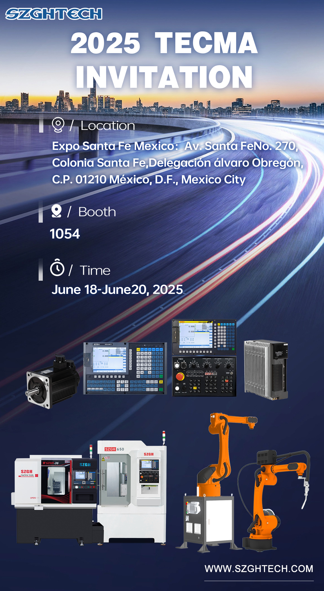 Welcome to visit SZGH in TECMA2025, booth number: 1054